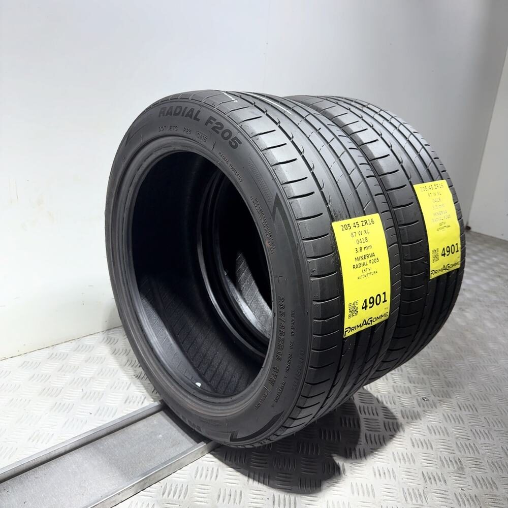Gomme Usate 205 45 ZR16 87W XL Minerva Radial F205 Estive | Gomme Usate | PrimaGomme.it Minerva Radial F205 205/45 ZR16 87W: fino a 270 km/h, dettaglio fotografico 7