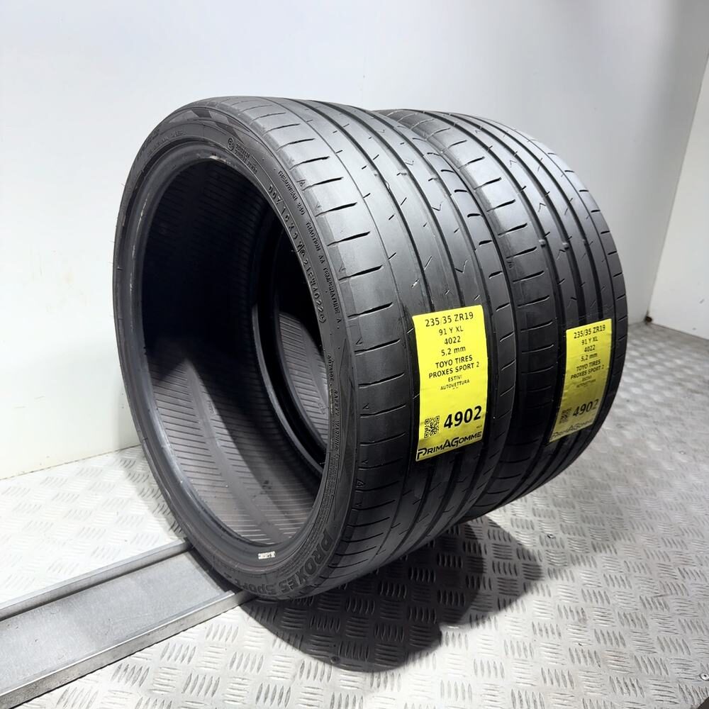 Gomme Usate 235 35 ZR19 91Y XL Toyo Tires Proxes Sport 2 74% Estive | Gomme Usate | PrimaGomme.it TOYO TIRES Proxes Sport 2 235/35 ZR19 91Y: fino a 300 km/h, dettaglio fotografico 7