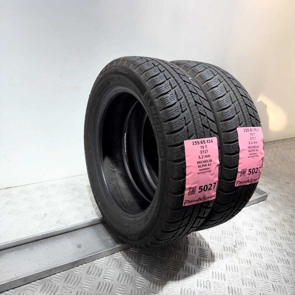 Gomme usate MICHELIN Alpin A3 155/65 R14 75T – foto 08 | Prima Gomme MICHELIN Alpin A3 155/65 R14 75T, dettaglio fotografico 8